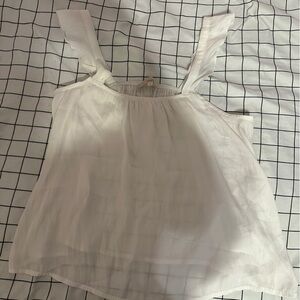 Monk & Lou White Flowy Tank Top